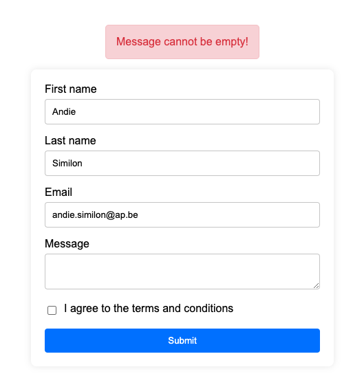 Message Empty